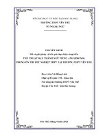 Sáng kiến kinh nghiệm  thủ thuật dạy thành ngữ tiếng anh (idioms) trong ôn thi tốt nghiệp thpt tại trường thpt yên thế