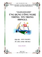 Sáng kiến kinh nghiệm   ứng dụng công nghệ thông tin trong hoạt động ngoài giờ lên lớp
