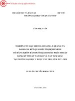 Nghiên cứu đặc điểm lâm sàng, x quang và đánh giá kết quả điều trị bệnh nhân có răng khôn hàm dưới lệch được phẫu thuật bằng kỹ thuật vạt bao và vạt tam giác tại bệnh viện trường đại họ