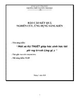 Sáng kiến kinh nghiệm   một số kỹ thuật giúp học sinh học tốt phương trình lượng giác