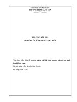Sáng kiến kinh nghiệm   một số phương pháp giải bài toán khoảng cách trong hình học không gian