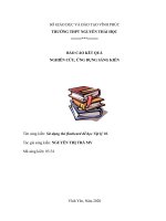 Sáng kiến kinh nghiệm sử dụng thẻ flashcard để học vật lý 10