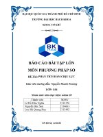 Báo cáo bài tập lớn môn phương pháp số đề tài phân tích dầm chịu lực