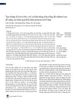 Tạo chủng Escherichia coli có khả năng chịu nồng độ ethanol cao để nâng cao hiệu quả biểu hiện protein tái tổ hợp