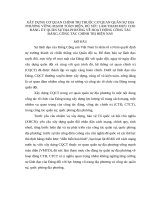 Tiểu luận cao học xây DỰNG cơ QUAN CHÍNH TRỊ THUỘC cơ QUAN QUÂN sự địa PHƯƠNG 