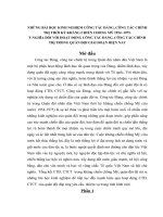 tiểu luận cao học NHỮNG bài học KINH NGHIỆM CÔNG tác ĐẢNG, CÔNG tác CHÍNH TRỊ THỜI kỳ KHÁNG CHIẾN CHỐNG mỹ 1954  1975  