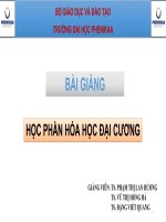 Bài giảng Hoá học đại cương: Chương 2.2 - Trường ĐH Phenikaa