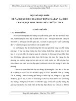 Sáng kiến kinh nghiệm  một số biện pháp để nâng cao hiệu quả hoạt động của ban đại diện cha mẹ học sinh trong nhà trường THCS 