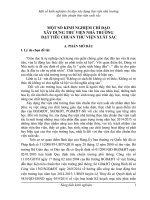 Sáng kiến kinh nghiệm  một số kinh nghiệm chỉ đạo xây dựng thư viện nhà trường đạt tiêu chuẩn thư viện xuât sắc 