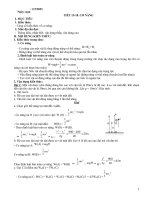 GIÁO án dạy THÊM TUẦN 24   KHỐI 10   vật lý