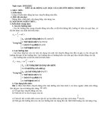 GIÁO án dạy THÊM TUẦN 31   KHỐI 10   vật lý