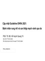  Bệnh nhân rung nhĩ và can thiệp mạch vành qua da PGS cap nhat EURA 