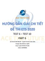 Giải chi tiết PART 6 TEST 678910 ét 2020 