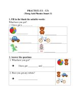 Luyện tập u1 u3 TA phonics smart lớp 3