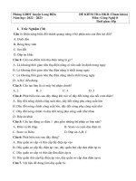 Đề Thi Công Nghệ Lớp 8