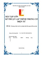 Bài tập lớn kĩ thuật lập trình trong cơ điện tử chương trình xử lý các phép tính liên quan đến ma trận