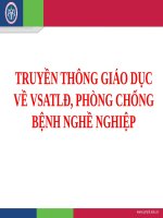 Đại học y hà nội PHƯƠNG PHÁP TRUYỀN THÔNG GIÁO dục về VSLĐ