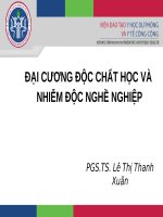 Đại học y hà nội  đại cương về độc chất học nghề nghiệp