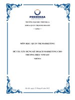 ĐỀ tài xây DỰNG kế HOẠCH MARKETING CHO THƯƠNG HIỆU VINFAST 