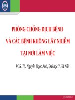 Đại học y hà nội  phòng chống dịch bệnh và các bệnh không lây nhiễm