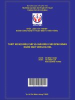 Thiết kế bộ điều chế và giải điều chế QPSK bằng ngôn ngữ verilog HDL 