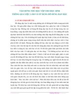 Sáng kiến tạo hứng thú học tập cho học sinh thông qua việc làm và sử dụng đồ dùng dạy học