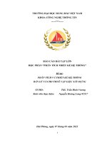 BÁO cáo bài tập lớn đề tài PHÂN TÍCH và THIẾT kế hệ THỐNG bán lẻ và CHO THUÊ vật LIỆU xây DỰNG 