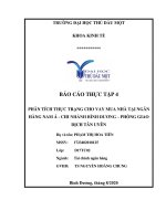 (Khóa luận tốt nghiệp) Phân tích thực trạng cho vay mua nhà tại ngân hàng Nam Á - chi nhánh Bình Dương - phòng giao dịch Tân Uyên