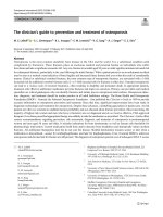 The clinician’s guide to prevention and treatment of osteoporosis