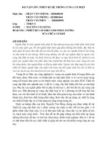 BÀI tập lớn THIẾT kế hệ THỐNG CUNG cấp điện đề tài NX1  THIẾT kế cấp điện CHO PHÂN XƯỞNG sửa CHỮA cơ KHÍ 