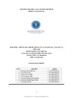 Buổi thảo luận thứ 3 môn luật dân sự, tài sản và thừa kế