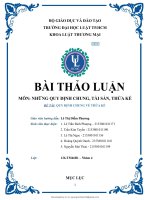 Bài thảo luận môn tài sản, thừa kế (lần 5)