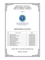 Bài thảo luận số 2 dân sự