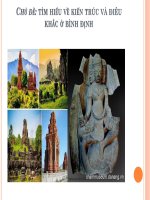 Tiểu Luận - Chủ Đề -Tìm Hiểu Về Kiến Trúc Và Điêu Khắc Ở Bình Định