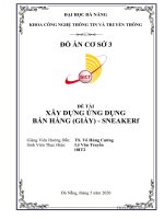 (Tiểu luận) đề tài xây dựng ứng dụng bán hàng (giày)   sneakerf