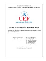 (Tiểu luận) đề tài ảnh hưởng của tiktok tới hành vi mua sắm trực tuyến của người tiêu dùng