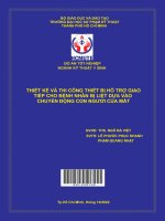 Thiết kế và thi công thiết bị hỗ trợ giao tiếp cho bệnh nhân bị liệt dựa vào chuyển động con ngươi của mắt