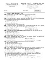 Đề thi học kì 2 môn GDCD lớp 11 năm 2022-2023 có đáp án - Trường THPT Lê Lợi