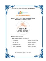 (Tiểu luận) hoạch định chiến lược marketing số dự án bún đậu siêu ghiền