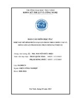 (Tiểu luận) báo cáo môn học plc thiết kế mô hình phân loại sản phẩm theo chiều cao và đóng gói sản phảm bằng phần mềm factory io