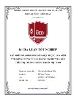 (Tiểu luận) các nhân tố ảnh hưởng đến hiện tượng hủy niêm yết bằng chứng từ các doanh nghiệp niêm yết trên thị trường chứng khoán việt nam