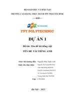 (Tiểu luận) dự án 1 thiết kế website g5 coffee  156 quang trung