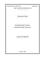 Hệ thống hóa văn bản ngành giáo dục, đào tạo
