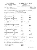 Đề thi học kì 2 môn Toán lớp 10 năm 2022-2023 có đáp án -  Trường THCS&THPT Bàu Hàm