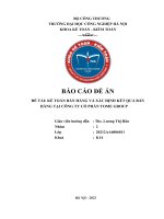 (Tiểu luận) báo cáo đề án đề tài kế toán bán hàng và xác định kết quả bán hàng tại công ty cổ phần tome group