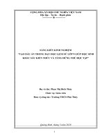 Tạo dấu ấn trong dạy học môn lịch sử lớp 9 giúp học sinh khắc sâu kiến thức và tăng hứng thú học tập