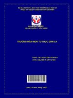 Trường mầm non tư thục sơn ca đồ án tốt nghiệp ngành quản lý xây dựng