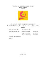 Bài tập lớn  thiết kế hệ thống cơ điện tử chủ đề thiết kế sản phẩm cơ điện tử con lắc ngược 1 bậc tự do kiểu tịnh tiến