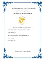 Tiểu luận marketing số nâng cao giải pháp và thực hiện marketing online cho tiến perfume