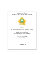 Đồ án 1 xây dựng chương trình quản lí nhà hàng ăn uống